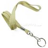 3/8 inch Light gold neck lanyards with swivel hook and split ring-blank-LRB320NLGD