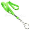 3/8 inch Lime green neck lanyards with swivel hook and split ring-blank-LRB320NLMG