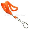 3/8 inch Neon orange neck lanyards with swivel hook and split ring-blank-LRB320NNOG
