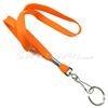 3/8 inch Orange neck lanyards with swivel hook and split ring-blank-LRB320NORG