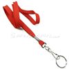 3/8 inch Red neck lanyards with swivel hook and split ring-blank-LRB320NRED