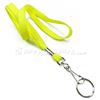 3/8 inch Yellow neck lanyards with swivel hook and split ring-blank-LRB320NYLW