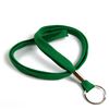 3/8 inch Green key ring lanyard with a split ring-blank-LRB321NGRN