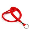 3/8 inch Red key ring lanyard with a split ring-blank-LRB321NRED