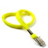 3/8 inch Yellow clip lanyard-blank-LRB322NYLW