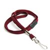 3/8 inch Maroon breakaway lanyard with swivel j hook-blank-LRB323BMRN