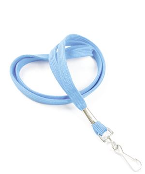 3/8 inch Baby blue neck lanyards with swivel hook-blank-LRB323NBBL