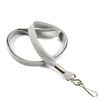 3/8 inch Gray neck lanyards with swivel hook-blank-LRB323NGRY