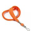 3/8 inch Orange neck lanyards with swivel hook-blank-LRB323NORG