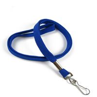 3/8 inch Royal blue neck lanyards with swivel hook-blank-LRB323NRBL