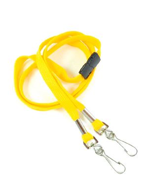 3/8 inch Dandelion double hook lanyard attached breakaway and 2 swivel hook-blank-LRB325BDDL