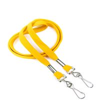 3/8 inch Dandelion double hook lanyard with 2 swivel hook-blank-LRB325NDDL