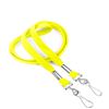 3/8 inch Yellow double hook lanyard with 2 swivel hook-blank-LRB325NYLW
