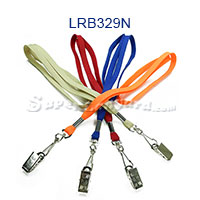 3/8 inch Lanyard with swivel j hook and metal clip-blank-LRB329N