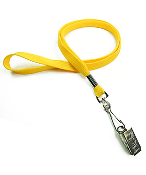 3/8 inch Dandelion neck lanyards attached swivel hook with bulldog clip-blank-LRB329NDDL