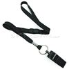 3/8 inch Black whistle lanyard with safety breakaway-blank-LRB32WBBLK