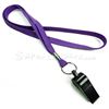 3/8 inch Purple whistle lanyard-blank-LRB32WNPRP