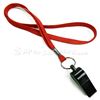 3/8 inch Red whistle lanyard-blank-LRB32WNRED