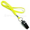 3/8 inch Yellow whistle lanyard-blank-LRB32WNYLW