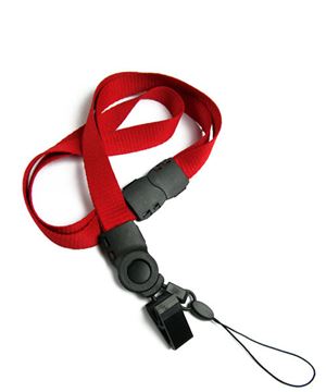 The single color safety cell phone clip lanyards with bulldog clips and mobile phone keepers.
