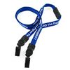 LTP05D2B Custom Double Clip Lanyard