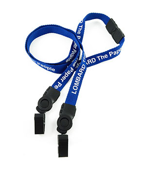 LTP05D2B Custom Double Clip Lanyard