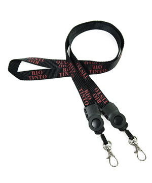 LTP05D9N personalized double hook lanyards