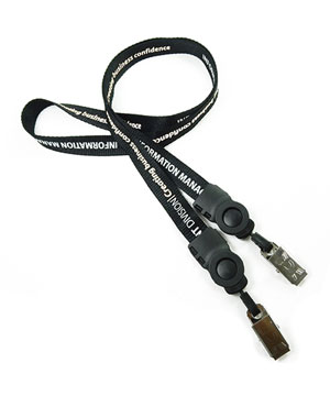 LTP05DCN custom double metal clip lanyards