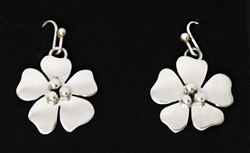 ARTIE YELLOWHORSE STERLING FLOWER EARRINGS