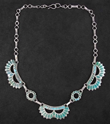 EARLY FRANK DISHTA SR. COLLAR NECKLACE