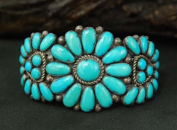 JULIE ONDELACEY LAHI TURQUOISE CLUSTER BRACELET