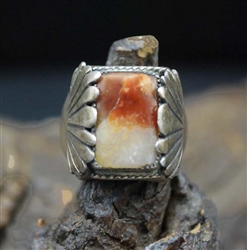 Early Petrified Wood Mans Ring