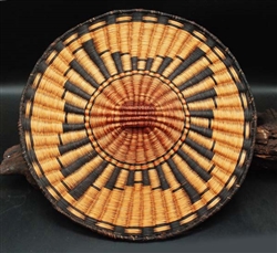 Hopi Wicker Plaque Geometric Design