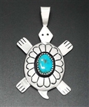 DANNY JACKSON MORENCI TUQUOISE TURTLE PENDANT