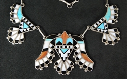 STUNNING ZUNI INLAY NECKLACE