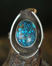 UNIQUE LANDER BLUE TURQUOISE RING