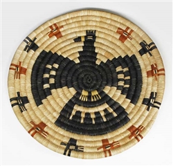 Hopi Coil Plaque, Eagle/deer Design c. 1950/60's