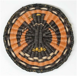 Hopi Wicker Plaque, Eagle Design c. 1950