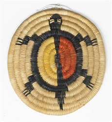Hopi Coil Plaque, Turtle Design c. 1950