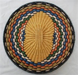 Hopi Wicker Plaque Geometric Design