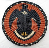 Hopi Wicker Plaque Eagle Design