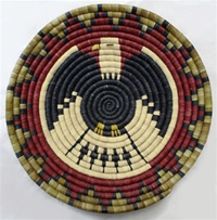 Hopi Coil Plaque, Eagle Design c.1950