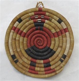 Hopi Coil Plaque, Mud Head Design c.1950