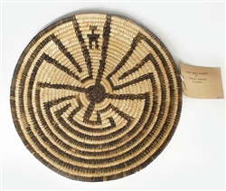 TOHONO O'ODHAM Man In The Maze Design BASKET