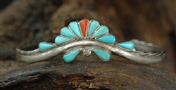BEAUTIFUL DAINTY ZUNI PETIT POINT BRACELET