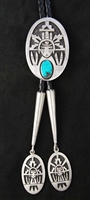 VICTOR COOCHWYTEWA TYRONE TURQUOISE BOLO TIE