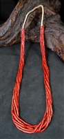 BEAUTIFUL RED MEDITERRANEAN CORAL NECKLACE