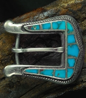 JACK WEEKOOTY ZUNI INLAID RANGER BUCKLE