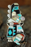 ZUNI INLAID LONGHAIR DANCER RING