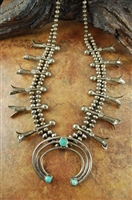 VINTAGE NAVAJO SQUASH BLOSSOM NECKLACE